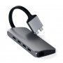 SATECHI Type-C Dual Multimedia Adapter - Space Grey - slika 1