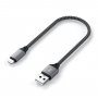 SATECHI USB-A to Lightning Braided Cable 25cm - Grey - slika 4