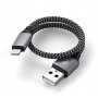 SATECHI USB-A to Lightning Braided Cable 25cm - Grey - slika 5