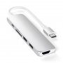 SATECHI Type-C Slim Multimedia Adapter V2 - Silver - slika 1