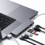 SATECHI Pro Hub Max (1xUSB4,1x HDMI 4K 60Hz,1xUSB-A3.0,1x micro/SD,1xEthernet,1xUSB-C,1xAudio) - Space Grey (ST-UCPHMXM) - slika 2