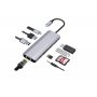 GEMBIRD CM-COMBO9-03 USB Type-C 9-in-1 multi-port adapter USB USB-C+HUB+HDMI+PD+card rea - slika 1