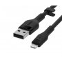BELKIN BOOST CHARGE Silicone cable USB-A 1m Black (CAA008bt1MBK) - slika 3