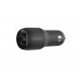 BELKIN Boost Charge Dual USB-A Car Charger 24W (CCD001bt1MBK) - slika 1