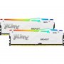 KINGSTON DIMM DDR5 64GB 2x32 kit 5.200MHz FURY Beast White RGB XMP KF552C40BWAK2-64 - slika 2