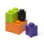 LEGO Kutije za odlaganje set (4 kom): ljubičasta, narandžasta, crna, zelena - slika 2