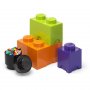 LEGO Kutije za odlaganje set (4 kom): ljubičasta, narandžasta, crna, zelena - slika 1