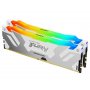 KINGSTON DIMM DDR5, 32GB (2x16), 7.200MHz, FURY Renegade RGB White (KF572C38RWAK2-32) - slika 1