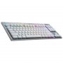 LOGITECH Bežična gejmerska tastatura G915 TKL Lightspeed Wireless US (Bela) - slika 2
