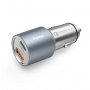 HAMA Brzi Auto Punjač 1xUSB-C PD,1xUSB-A QC, 38 W, Metal - slika 1