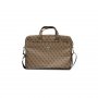 Guess Torba za laptop 15/16'' Brown Saffiano Hot Stamp Logo - slika 1