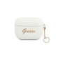 Guess Futrola za AirPods Pro White Silicone Heart Charm - slika 1