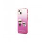 KARL LAGERFELD Futrola za iPhone 13 Pink Karl & Choupette Head Gradient - slika 1