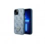Guess Futrola za iPhone 13 Mini Blue Triangle Logo Cardslot - slika 1