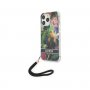 Guess Futrola za iPhone 13 Pro Blue Flower Strap - slika 1