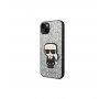 KARL LAGERFELD Futrola za iPhone 14 Pro Silver Glitter Flakes Ikonik - slika 1
