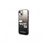 KARL LAGERFELD Futrola za iPhone 14 Black K & Choupette Centered Grad - slika 1