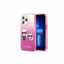 KARL LAGERFELD Futrola za iPhone 13 Pro Max Pink Karl & Choupette Head Gradient - slika 2