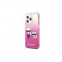 KARL LAGERFELD Futrola za iPhone 13 Pro Max Pink Karl & Choupette Head Gradient - slika 1