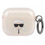 KARL LAGERFELD Futrola za AirPods 3 Gold Glitter Karl's Head - slika 1