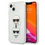 KARL LAGERFELD Futrola za iPhone 13 Silver Glitter Karl`s & Choupette - slika 2