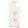 KARL LAGERFELD Futrola za iPhone 13 Mini Gold Glitter Karl`s & Choupette - slika 2