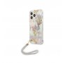 Guess Futrola za iPhone 13 Pro Purple Flower Strap - slika 1