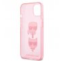 KARL LAGERFELD Futrola za iPhone 14 Pink Karl Head - slika 3