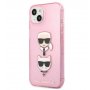 KARL LAGERFELD Futrola za iPhone 14 Pink Karl Head - slika 1