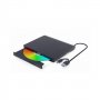 GEMBIRD DVD-USB-03-B eksterni USB DVD drive Citac-rezac, USB + USB-C black - slika 1