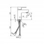 Rosan Slavina za lavabo Quadro black (070200152) - slika 2