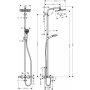 HANSGROHE Crometta E240 baterija za tuš kadu termostatska - slika 2
