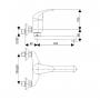Rosan Slavina za sudoperu KING ZIDNA IZLIV 200mm J321020 - slika 2