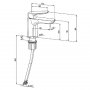 Rosan Slavina za umivaonik STOLZ WHITE 130101W - slika 2