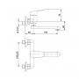 Rosan Slavina za sudoperu SMART ZIDNA 150mm JA321001 - slika 2