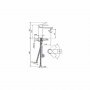Rosan Baterija S2 BLACK ROUND za umivaonik 230101B - slika 2