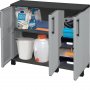 Artplast F100 B plastični orman sivi 90x102x37 cm - slika 3
