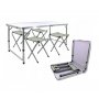 VELTEH Rasklopivi sto za piknik + 4 stolice 120x60cm - slika 1