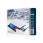 GEMBIRD DVD-USB-03-BW eksterni USB DVD drive Citac-rezac, USB + USB-C, black-white - slika 2