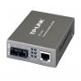 TP LINK MC110CS Fast Ethernet 10/100Mb/s Fiber single-mode konverter dometa do 20km - slika 1