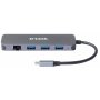 D LINK USB HUB DUB-2334 5in1 USB-C - USB3.0x3/GLAN/PD - slika 3