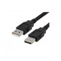 KETTZ USB kabl USB A-USB A 1.8m U-K180 crni M/M - slika 1