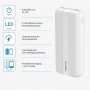 RIVACASE Power Bank VA 2041 10000mAh / beli - slika 4