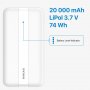 RIVACASE Power Bank VA 2081 20000mAh/beli - slika 5