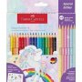 FABER-CASTELL Drvene bojice GRIP 1/18 Unicorn+6 Sparkle pastel 201543 G199 - slika 1