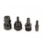 WOMAX Spojnice pneumatske 1/2''+1/4''+8MM+8MM CRNA 75790004 - slika 1