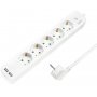 LOGILINK Produžni kabl 5 mesta, 2 USB, prekidač 1,5m, beli (4783) - slika 1