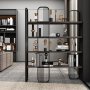 HANAH HOME Polica za knjige Sierra Black - slika 1
