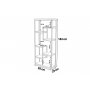 HANAH HOME Polica za knjige Emina Walnut - slika 4