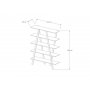 HANAH HOME Polica za knjige Perla Walnut - slika 5